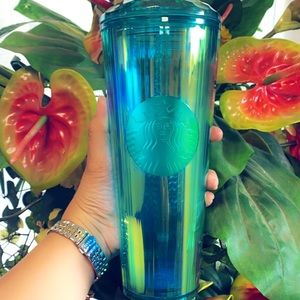 🦚 NEW STARBUCKS COLD CUP !!!🦚 Rainbow Iridescent